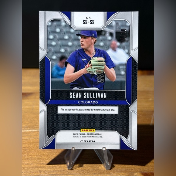 SS-SS Sean Sullivan 2025 Panini Prizm - Sensational Signatures Gold Pulsar 04/10 - Picture 2 of 2